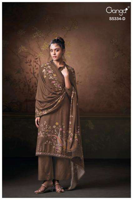 Ganga gavira 5334  pure cotton dress material wholesale market in mumbai