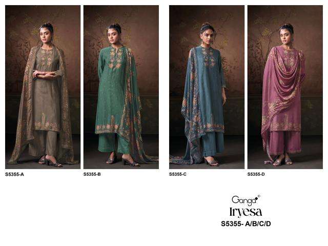 Ganga iryesa 5355 ladies dress material wholesale market in ahmedabad