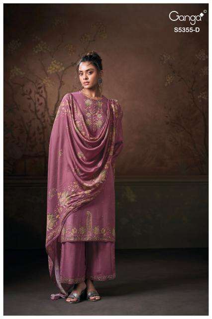 Ganga iryesa 5355 ladies dress material wholesale market in ahmedabad