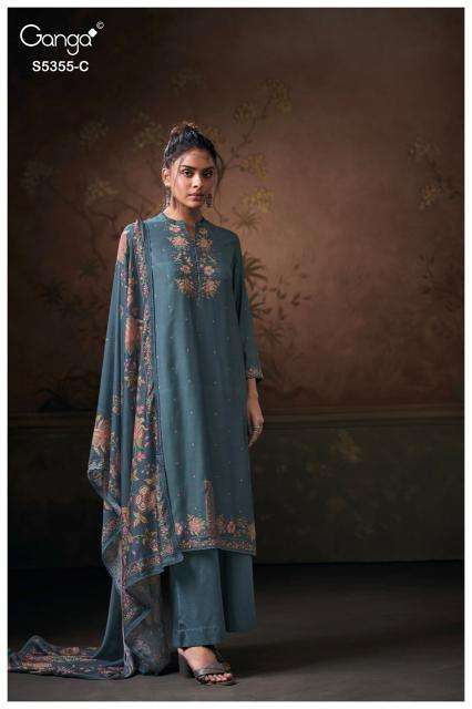 Ganga iryesa 5355 ladies dress material wholesale market in ahmedabad