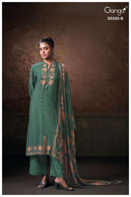 Ganga iryesa 5355 ladies dress material wholesale market in ahmedabad