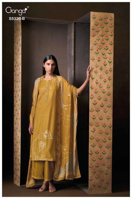  Ganga juvia 5320  cotton dress material wholesale market in surat