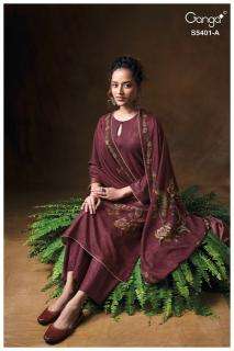Ganga megan 5401 wholesale dress materials in mumbai with price