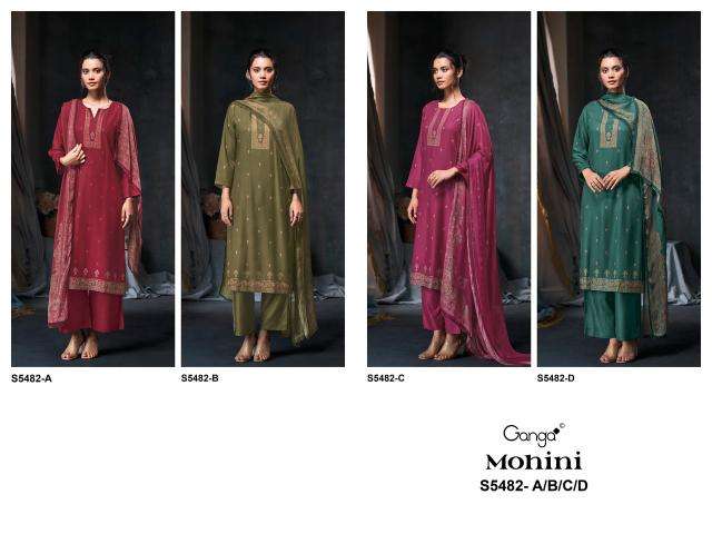 Ganga mohini 5482 ladies dress material wholesale market in mumbai
