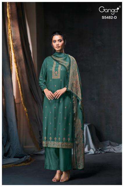 Ganga mohini 5482 ladies dress material wholesale market in mumbai