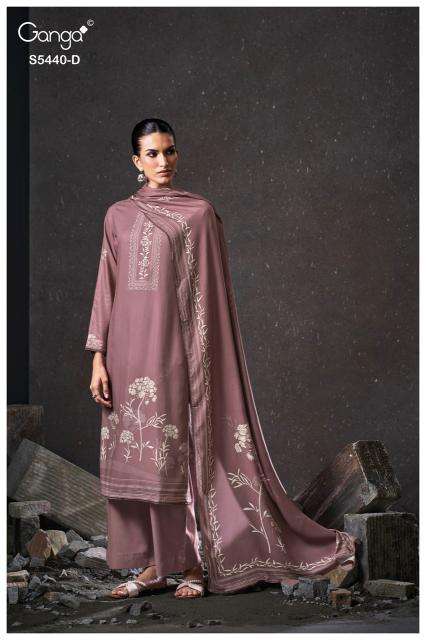 Ganga preisna 5440 cotton ladies dress material wholesale market in surat