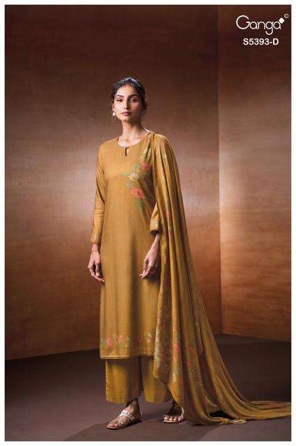 Ganga riveya 5393  ladies dress material wholesale market in surat with price