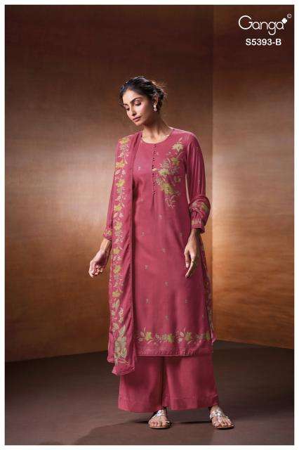 Ganga riveya 5393  ladies dress material wholesale market in surat with price