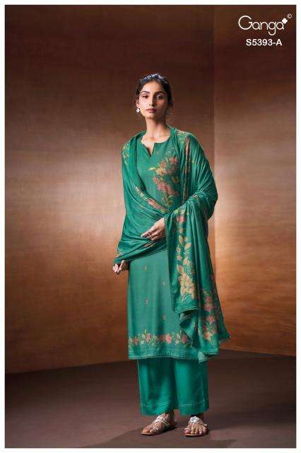 Ganga riveya 5393  ladies dress material wholesale market in surat with price