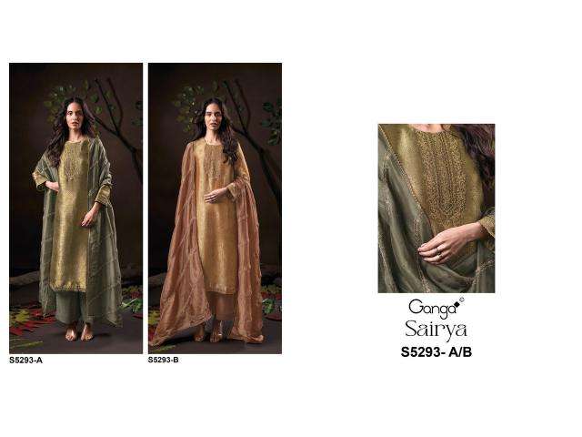 Ganga sairya 5293 cotton dress material wholesale market in mumbai