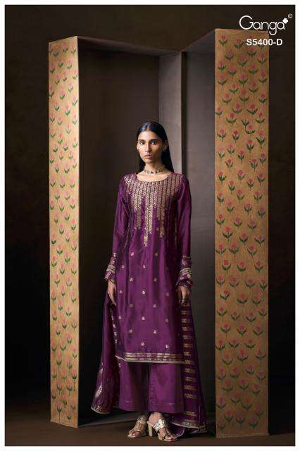 Ganga saviya 5400 ladies dress material wholesale market in surat