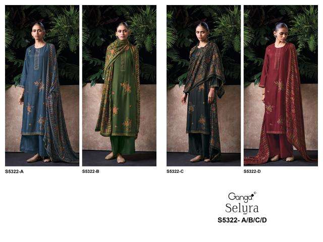 Ganga selyra 5322 wholesale cloth market in delhi with price