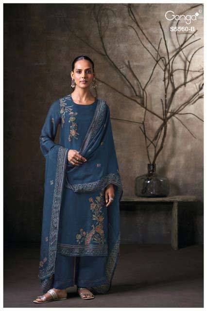 Ganga selysia 5560  surat dress material wholesale market address