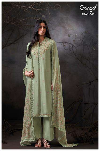 Ganga seresa 5257  wholesale dress material in ludhiana
