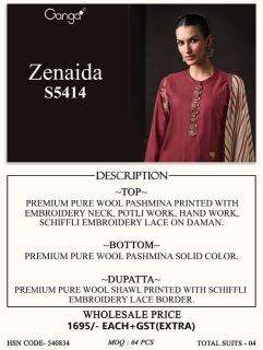 Ganga zenaida 5414 best wholesale dress material market in mumbai