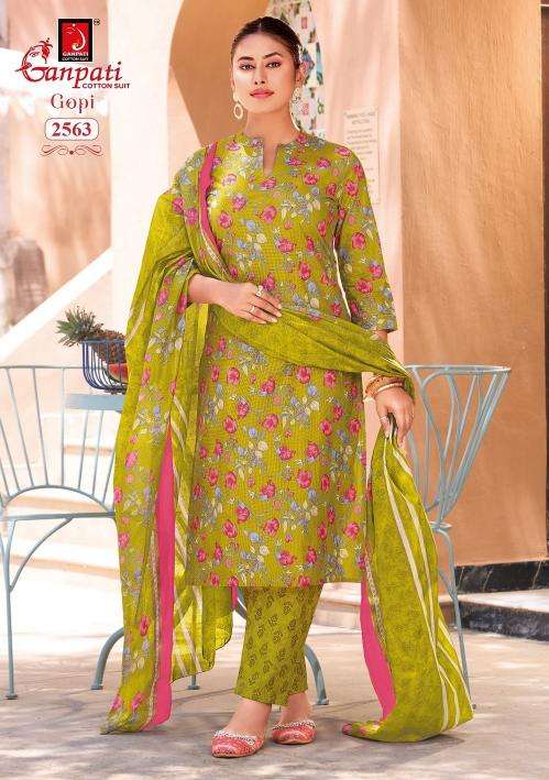 Ganpati gopi vol 16 pure cotton dress material wholesale market in mumbai