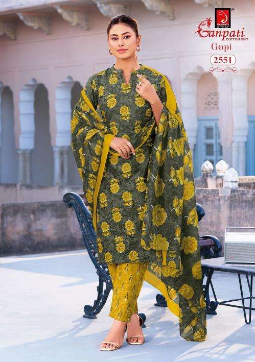 Ganpati gopi vol 16 pure cotton dress material wholesale market in mumbai