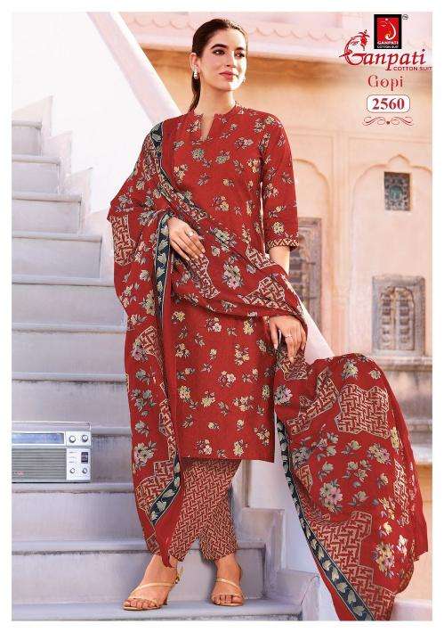 Ganpati gopi vol 16 pure cotton dress material wholesale market in mumbai