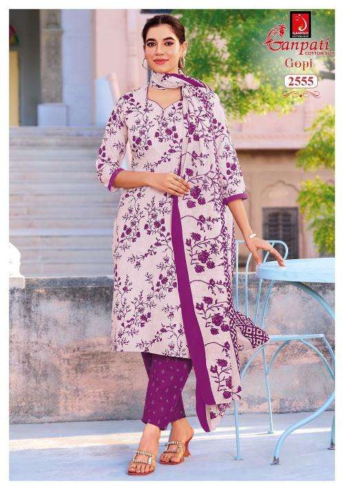 Ganpati gopi vol 16 pure cotton dress material wholesale market in mumbai