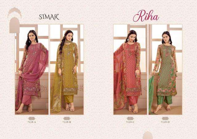Glossy simar riha wholesale dress material market in pune with price