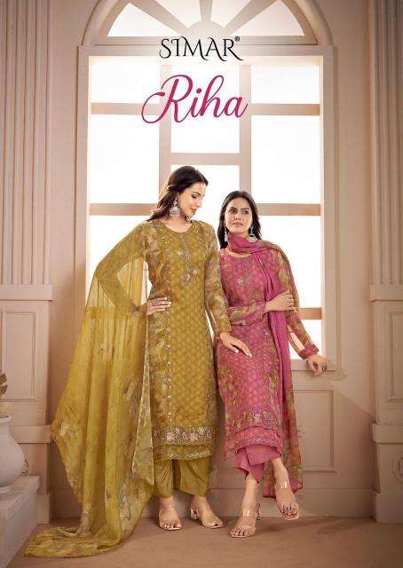 Glossy simar riha wholesale dress material market in pune with price