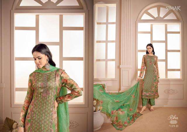 Glossy simar riha wholesale dress material market in pune with price