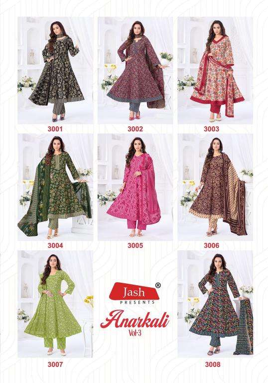 Jash anarkali vol 3  readymade kurti wholesale market in surat