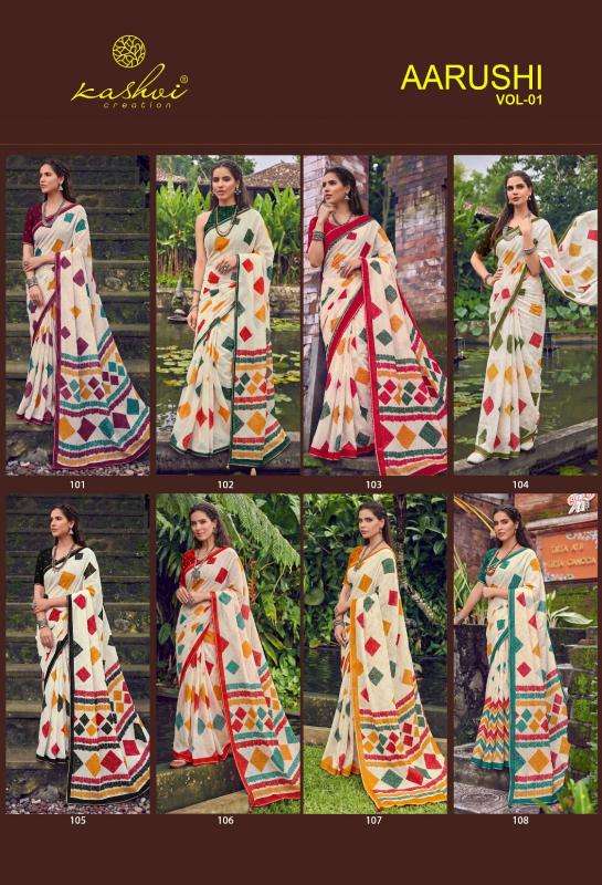 Kashvi aarushi wholesale saree market in mumbai with price list