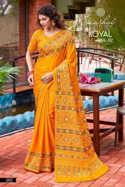 Kashvi koyal vol 2 wholesale saree market in ahmedabad near me