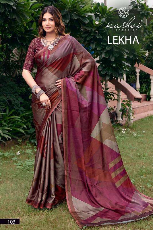 Kashvi lekha vol 1 best wholesale saree market in surat