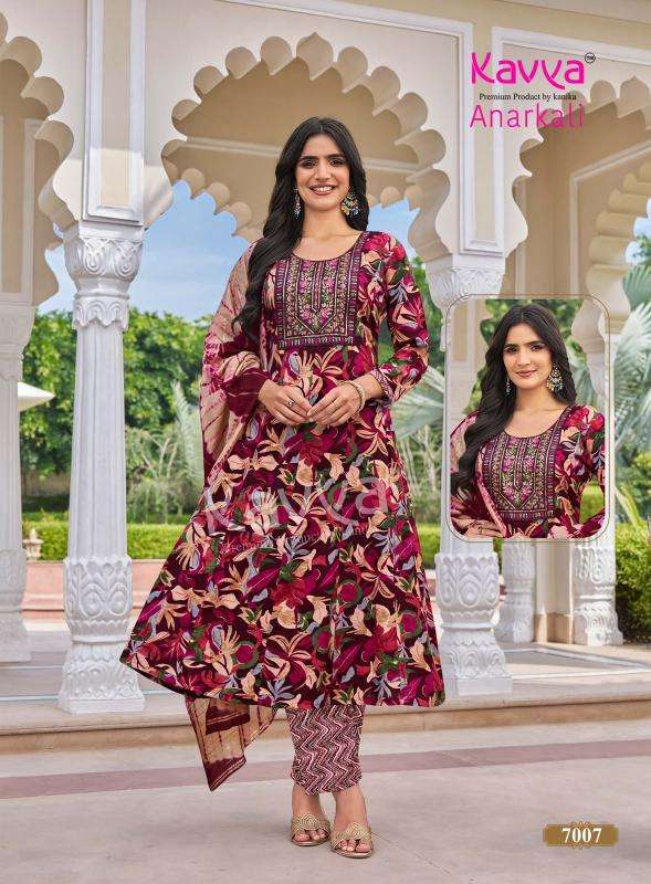Kavya anarkali vol  wholesale kurti market in ahmedabad