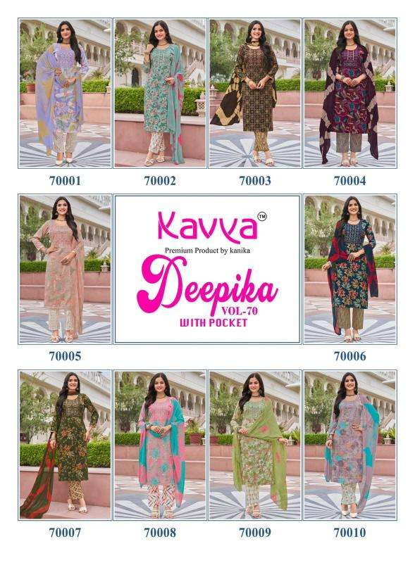 Kavya deepika vol 70 cotton kurti wholesale market in surat