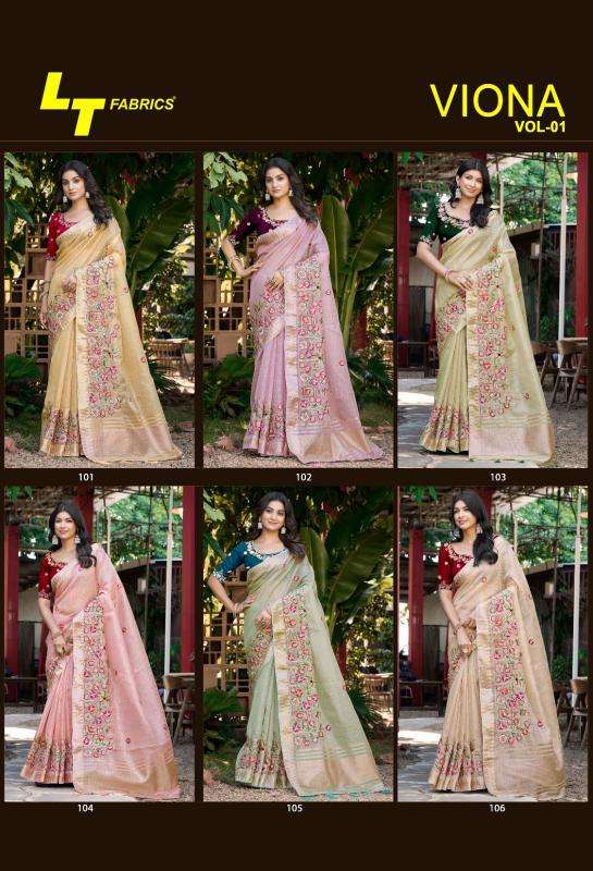 L.T.Fashions viona vol 1 best wholesale saree market in mumbai with price