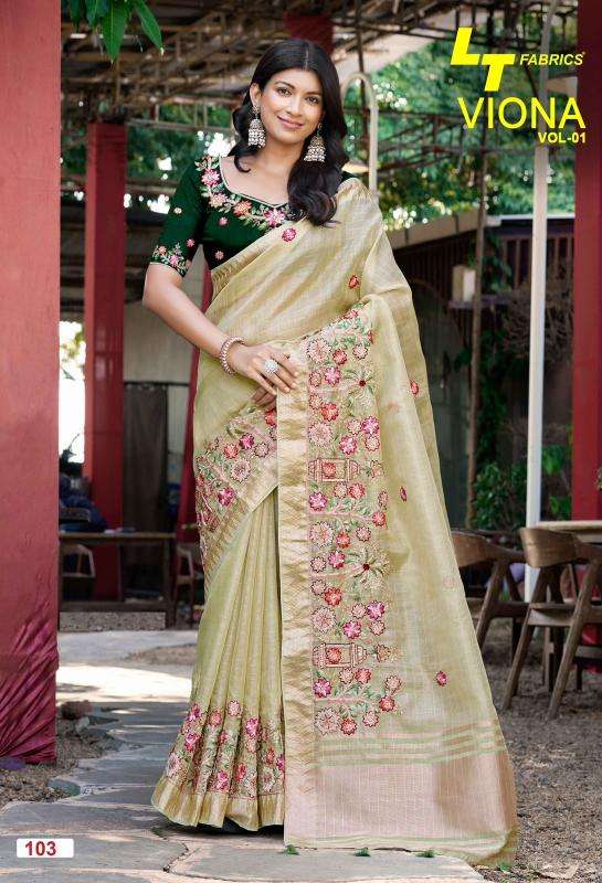 L.T.Fashions viona vol 1 best wholesale saree market in mumbai with price