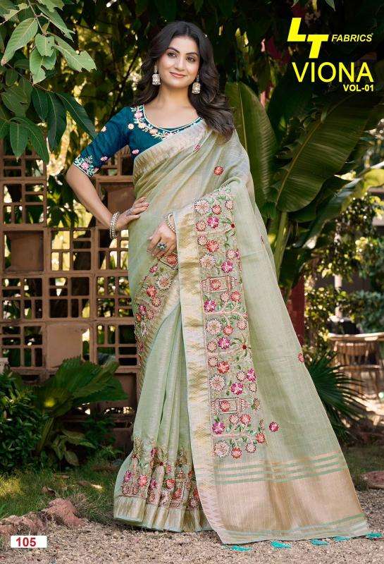 L.T.Fashions viona vol 1 best wholesale saree market in mumbai with price
