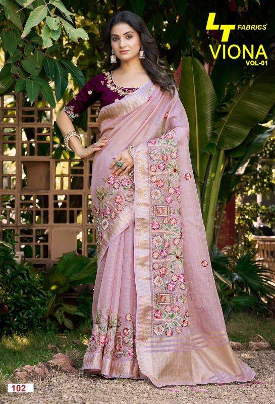 L.T.Fashions viona vol 1 best wholesale saree market in mumbai with price
