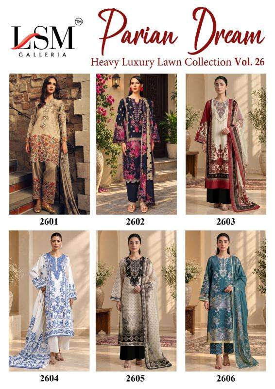 Lsm parian dream vol 26 pure cotton dress material wholesale market in mumbai