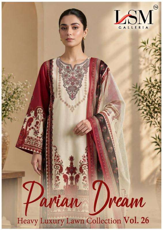Lsm parian dream vol 26 pure cotton dress material wholesale market in mumbai