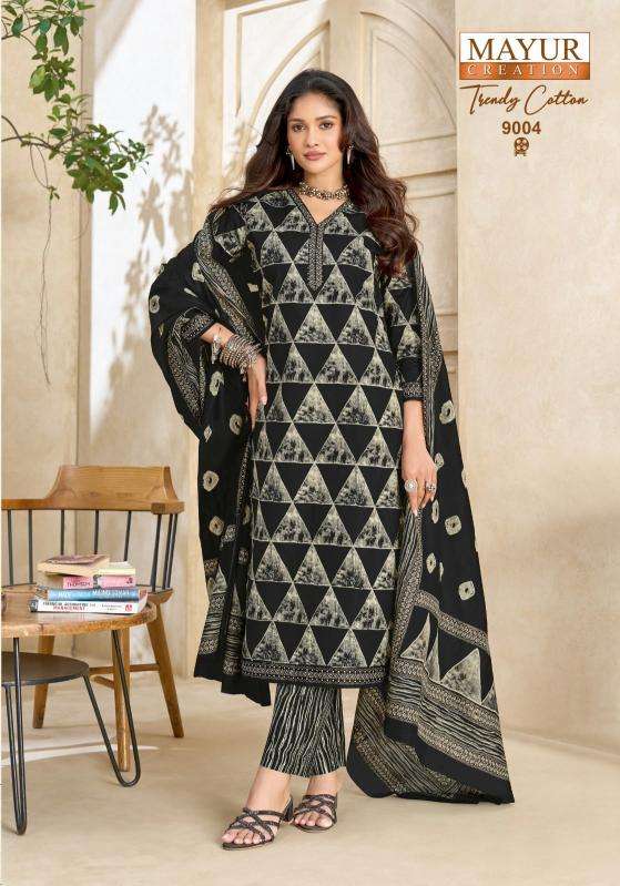 Mayur trendy cotton vol 9 ladies dress material wholesale market in ahmedabad