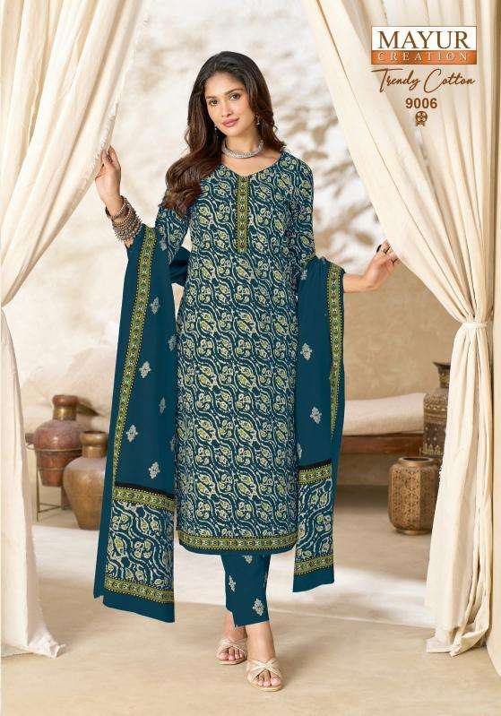 Mayur trendy cotton vol 9 ladies dress material wholesale market in ahmedabad