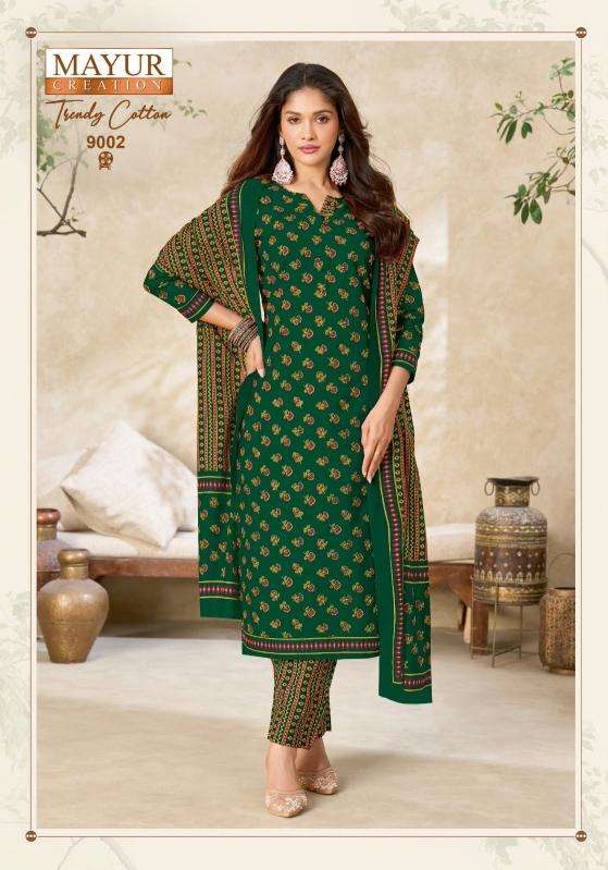 Mayur trendy cotton vol 9 ladies dress material wholesale market in ahmedabad