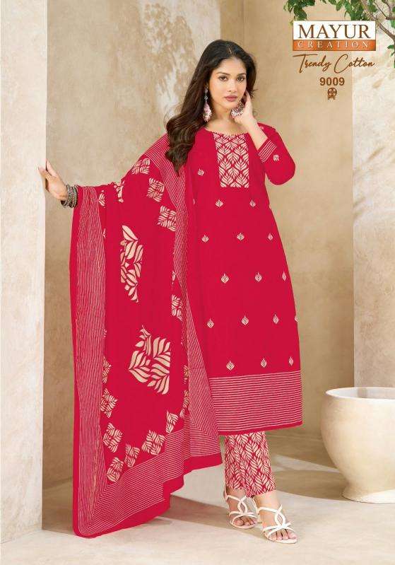 Mayur trendy cotton vol 9 ladies dress material wholesale market in ahmedabad