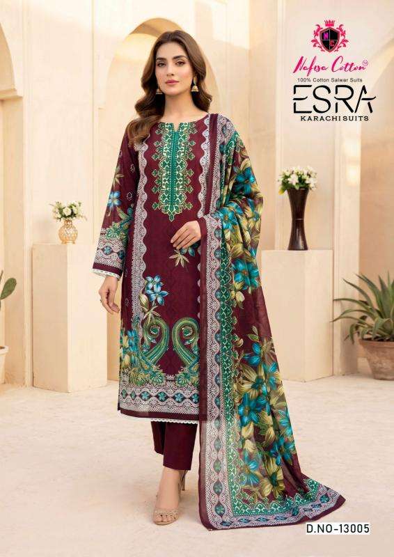 Nafisa esra vol 19 cotton dress material wholesale market in ahmedabad
