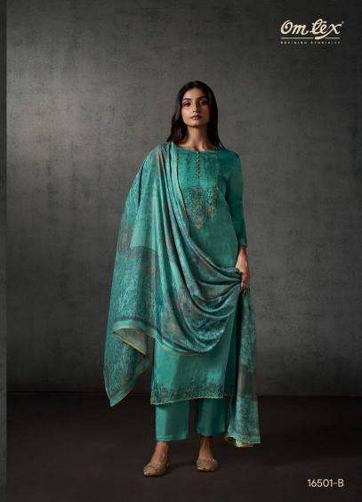 Omtex bhavika  	 ladies dress material wholesale market in ahmedabad