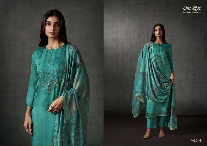 Omtex bhavika  	 ladies dress material wholesale market in ahmedabad
