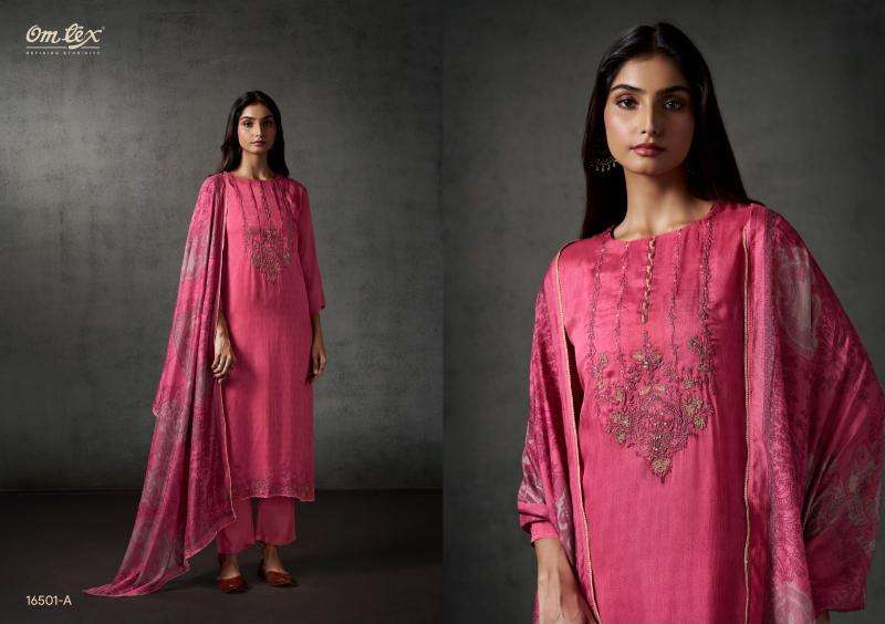 Omtex bhavika  	 ladies dress material wholesale market in ahmedabad