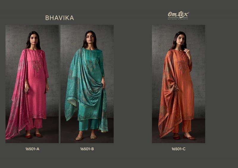 Omtex bhavika  	 ladies dress material wholesale market in ahmedabad