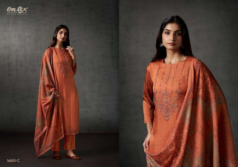 Omtex bhavika  	 ladies dress material wholesale market in ahmedabad