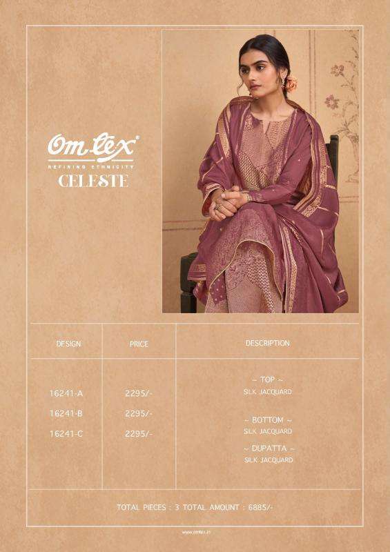 Omtex celeste cotton ladies dress material wholesale market in surat