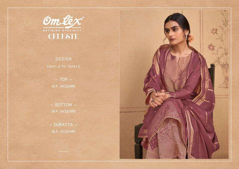 Omtex celeste cotton ladies dress material wholesale market in surat